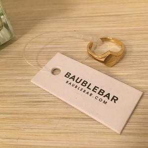 BaubleBar Gold statement Ring NWT